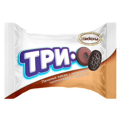 ТРИО какао с начинкой шоколадный брауни (2 шт.), 1 кг