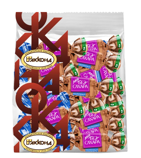 МНЕ БЕЗ САХАРА молочный мини-шоколад, 500 г