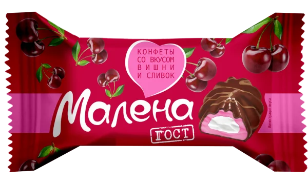 МАЛЕНА со вкусом вишни и сливок, 1 кг