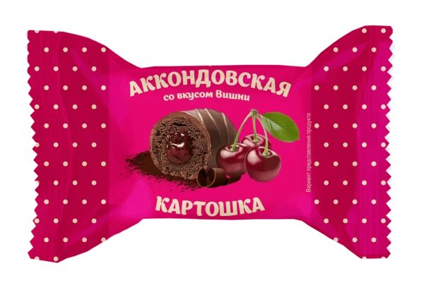 АККОНДОВСКАЯ КАРТОШКА со вкусом вишни глазированные, 1 кг