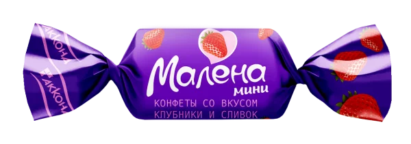 МАЛЕНА мини со вкусом клубники и сливок, 1кг