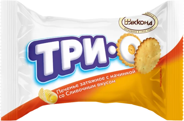 ТРИО с начинкой со сливочном вкусом (2 шт), 1 кг