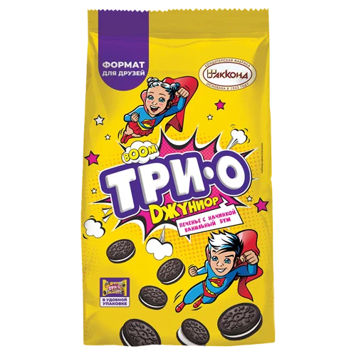 ТРИО ДЖУНИОР с начинкой ванильный бум, 230 г